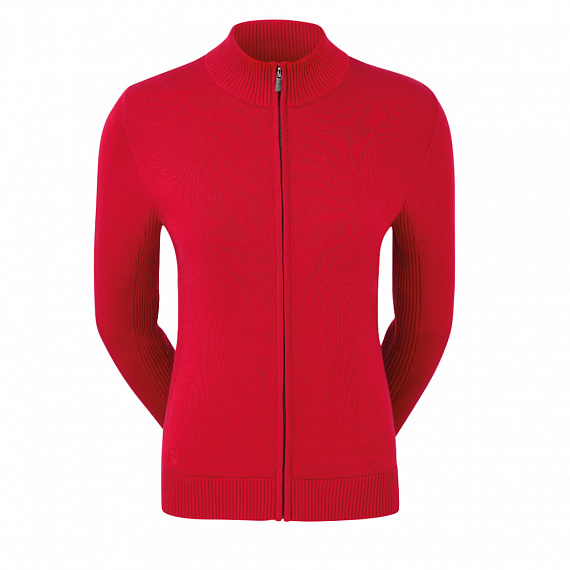 Пуловер женский FJ Full-Zip Lined Wool Blend Red